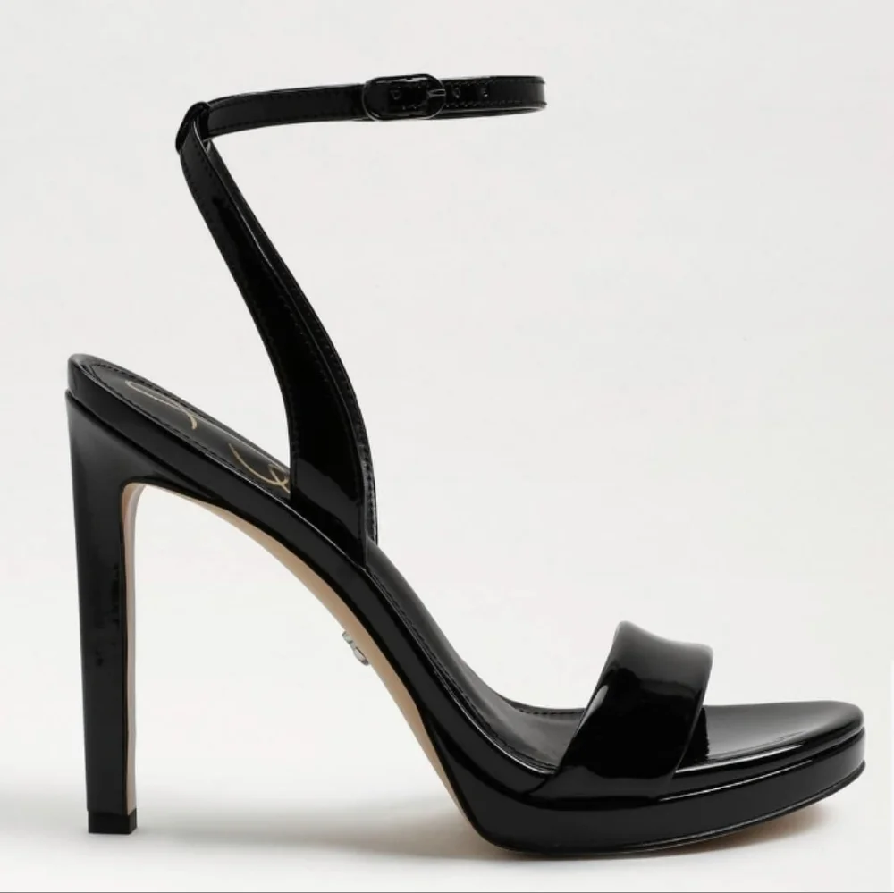 Sam Edelman Jade Strappy Heel Sandals Black -10 - Picture 2 of 11